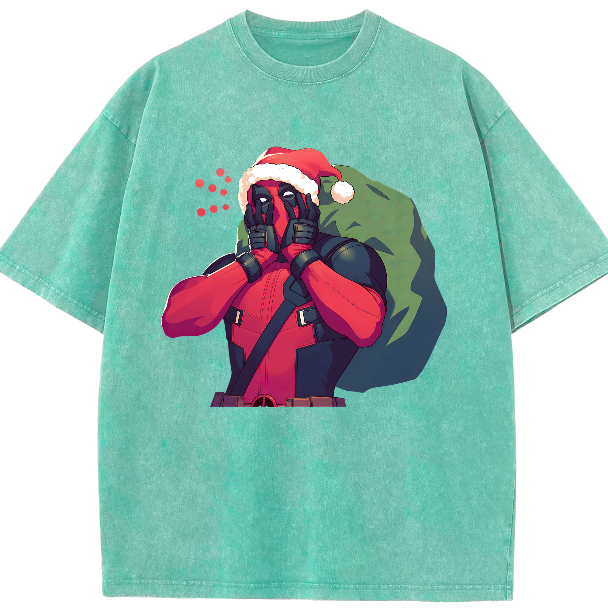 （画像用） Deadpool デッドプール 綿100% ヴィンテージ風 半袖Tシャツ（フロントプリント）